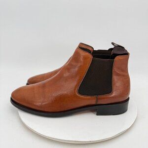 Maison Forte Men Size 11M Brown leather Side Elastic Chelsea Boot